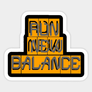 Run new balance Sticker